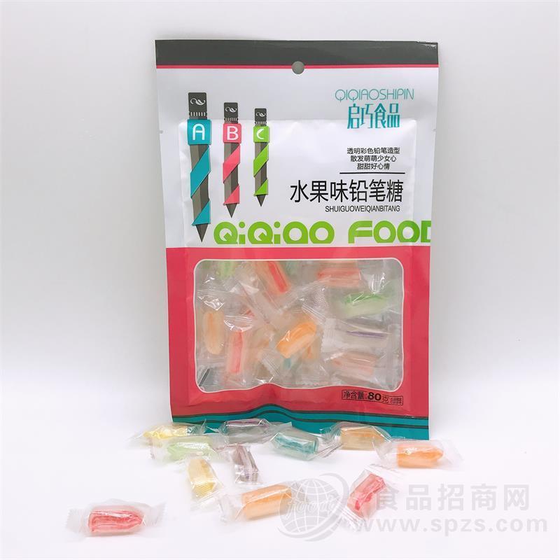 启巧食品铅笔糖水果味80g