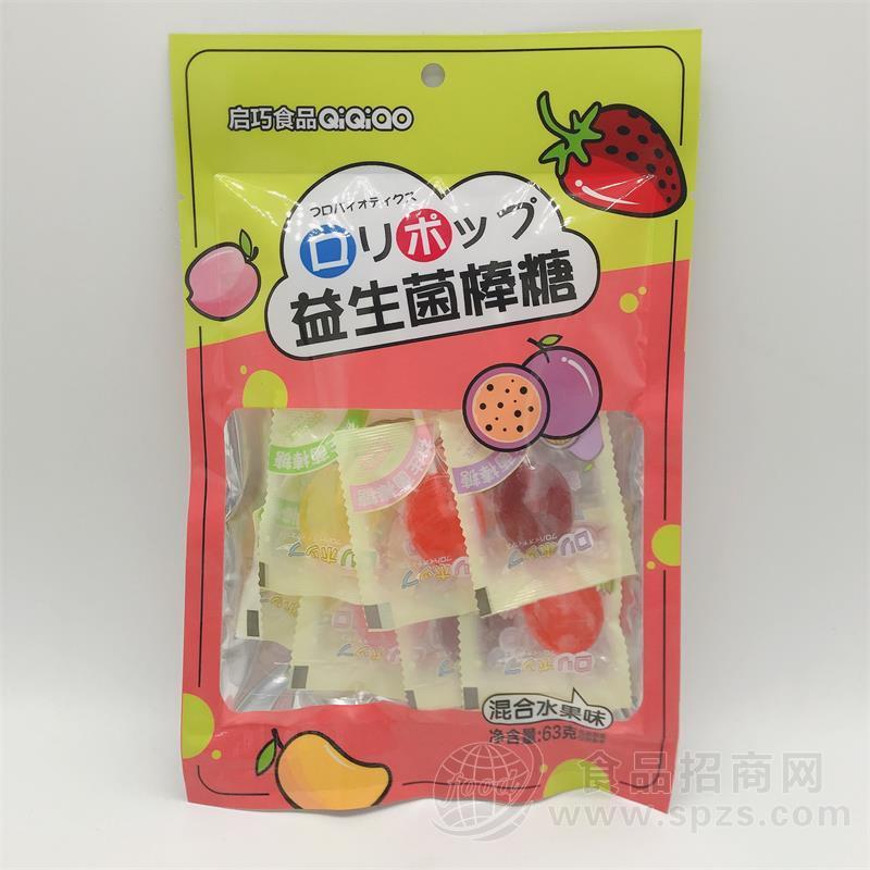 启巧食品益生菌棒糖混合水果味63g