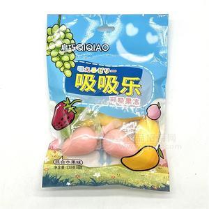 啟巧食品吸吸樂(lè)可吸果凍混合水果味230g