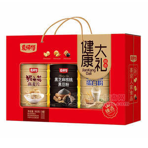 袁師傅健康大禮鐵罐裝禮盒900g沖調(diào)食品