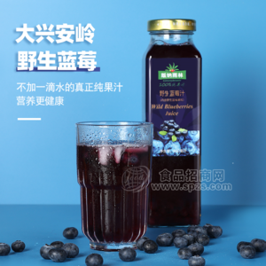 版纳雨林野生蓝莓汁680ml