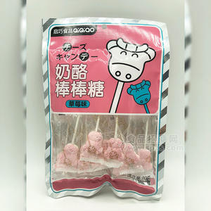 启巧食品奶酪棒棒糖草莓味80g