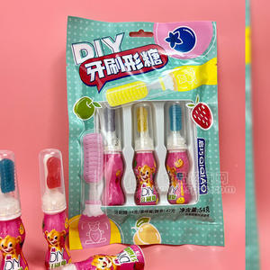 启巧食品牙刷形糖果味酱糖果54g