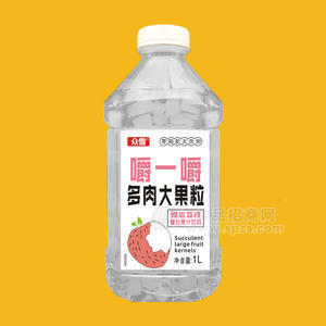 众雪多肉大果粒蜂蜜荔枝复合果汁饮料1L