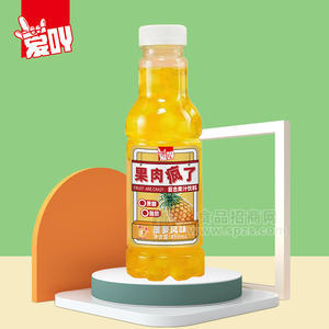 愛吖果肉瘋了菠蘿風味復合果汁飲料490ml