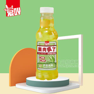 愛吖果肉瘋了蘆薈風(fēng)味復(fù)合果汁飲料490ml