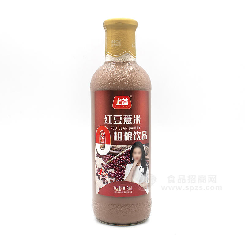 上首紅豆薏米粗糧飲品谷物飲料818ml