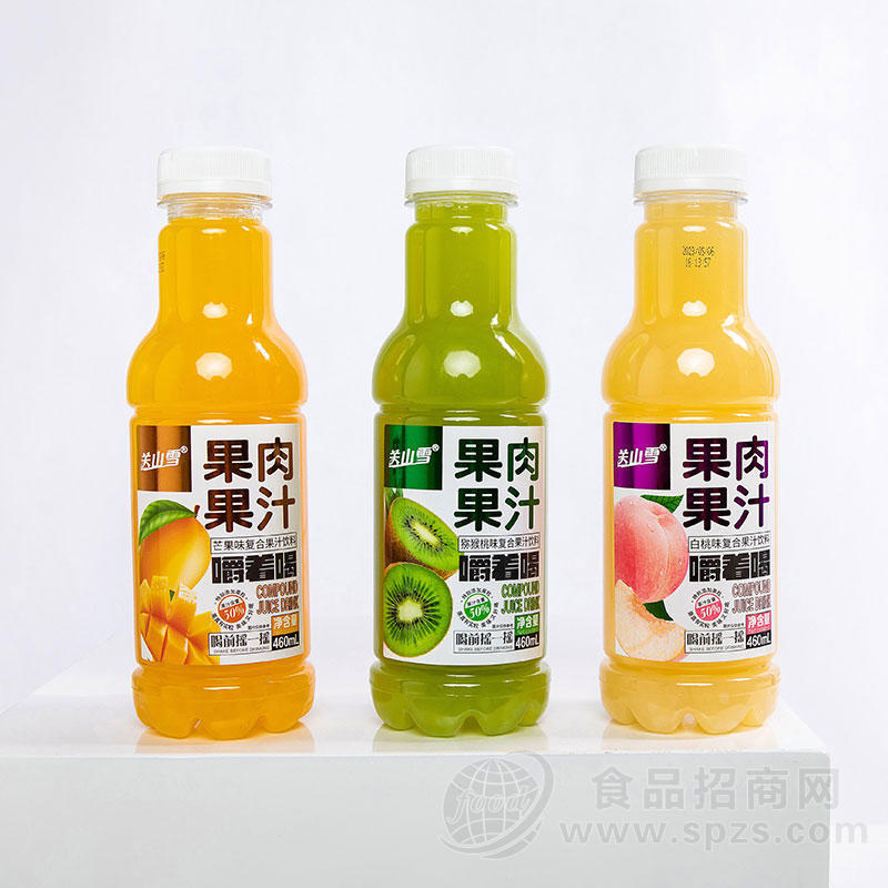 关山雪芒果味猕猴桃味复合果汁饮料460ml