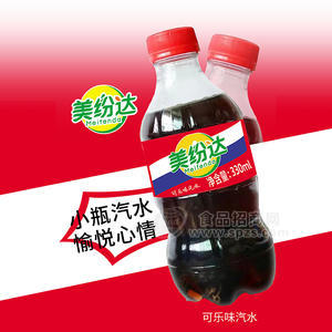 美紛達(dá)可樂(lè)味汽水碳酸飲料330ml