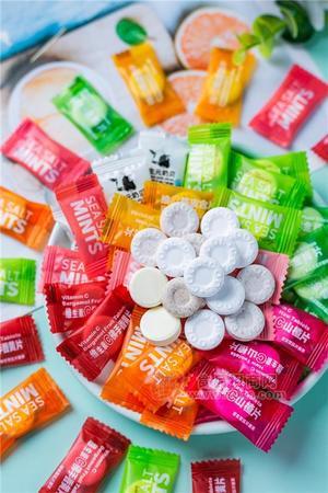 象果海盐薄荷糖口气糖清凉糖果餐厅用糖果零食休闲食品招商