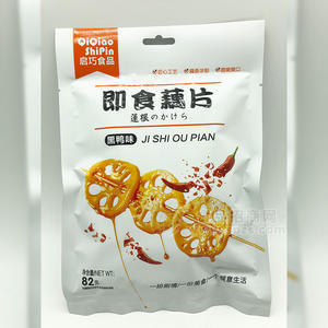 啟巧食品即食藕片黑鴨味82g