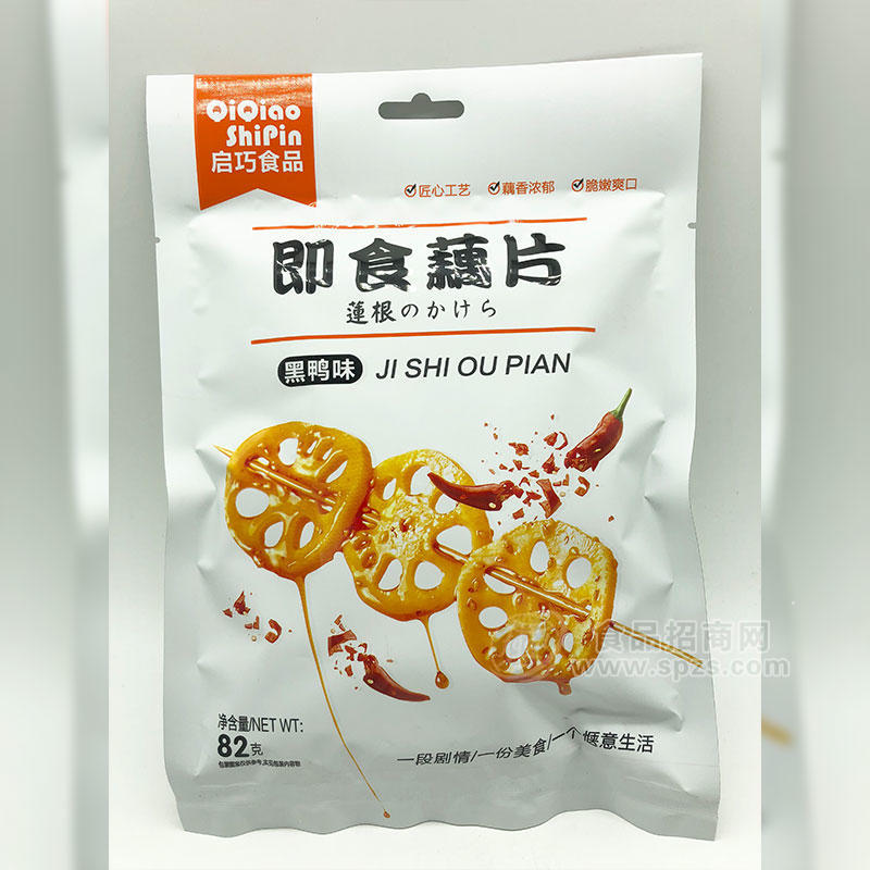 啟巧食品即食藕片黑鴨味82g