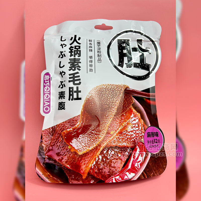 启巧食品火锅素毛肚麻辣味82g