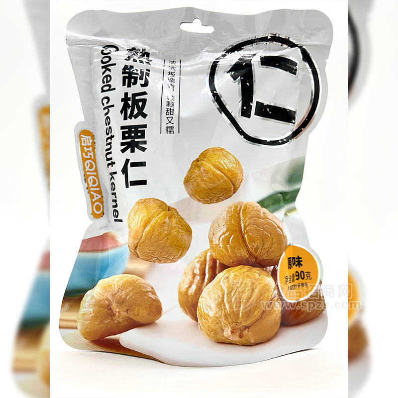 启巧食品熟制板栗仁原味90g