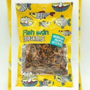 启巧食品鱼皮烧烤味80g