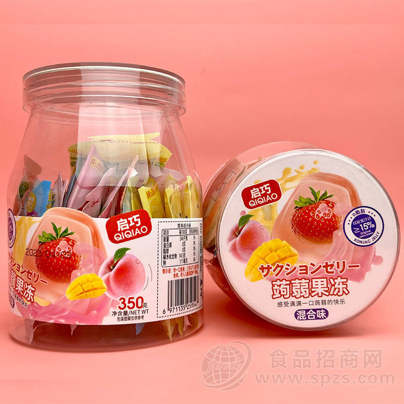 启巧食品蒟蒻果东混合口味350g