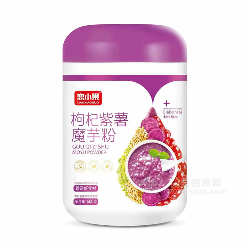 欧麦多恋小果枸杞紫薯魔芋粉罐装招商600克