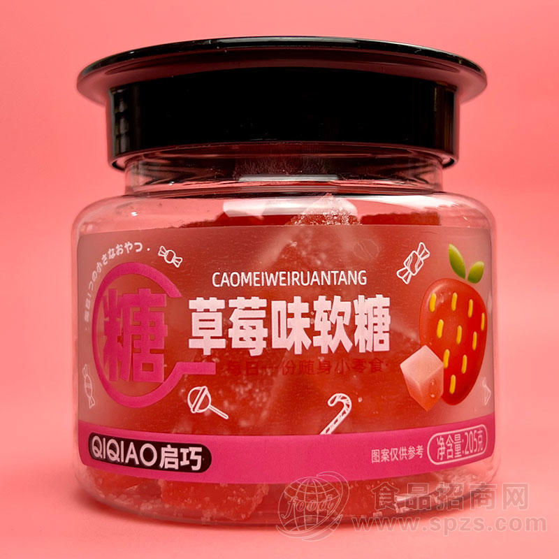 启巧食品软糖草莓味205g