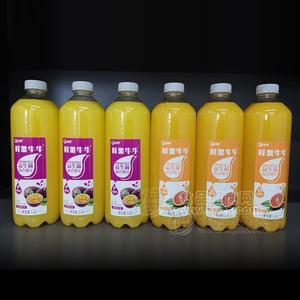 益城鮮果牛牛益生菌復合果汁風味飲料混合味1L