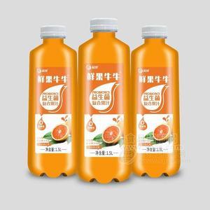 益城鮮果牛牛益生菌復(fù)合果汁鮮橙味1.5L