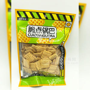 啟巧食品脆點(diǎn)鍋巴蒜香味膨化食品152g