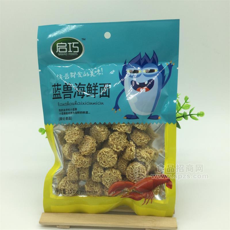 啟巧食品藍*海鮮面128g