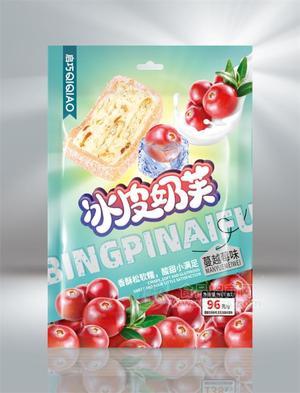 启巧食品冰皮奶芙蔓越莓味96g.