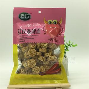 启巧食品红怪香辣面128g