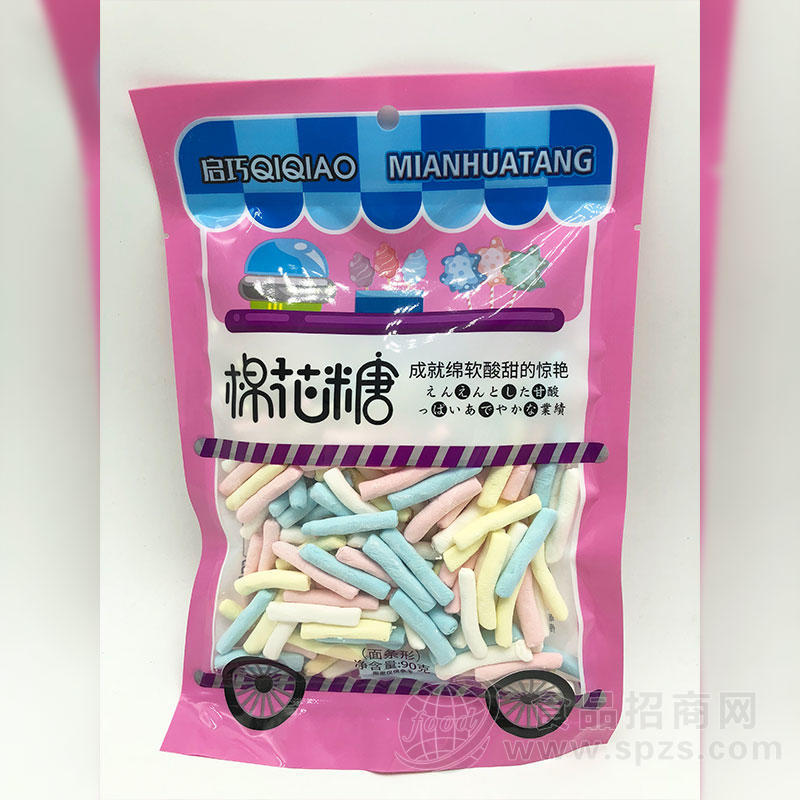 启巧食品面条形棉花糖90g