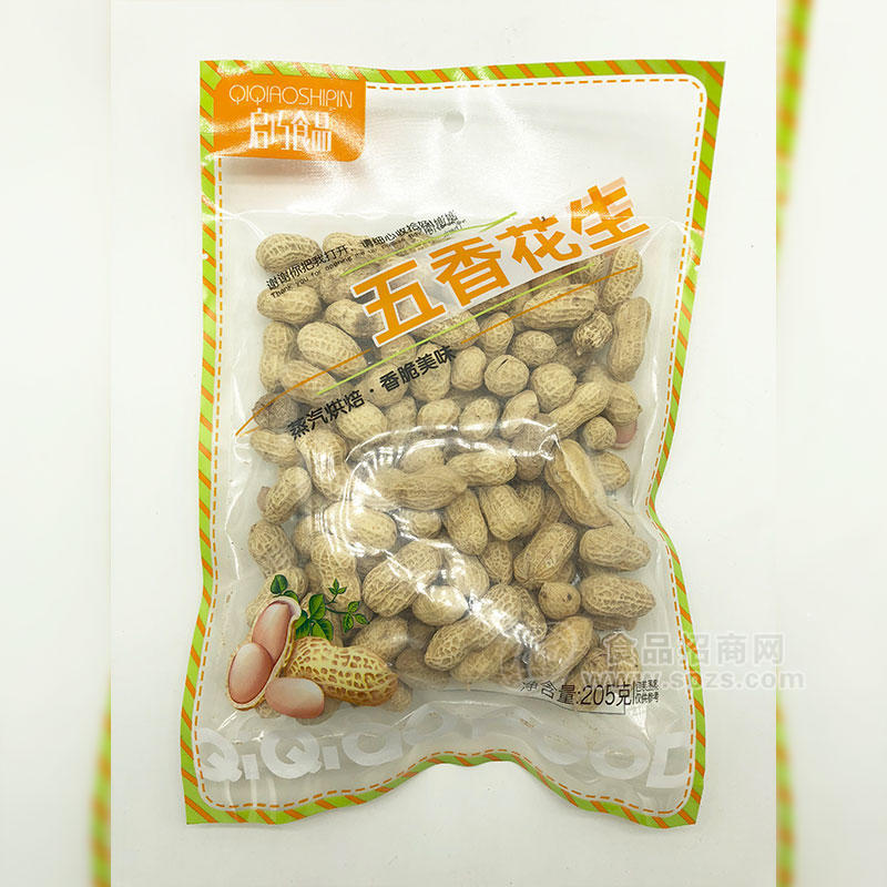 启巧食品五香花生205g