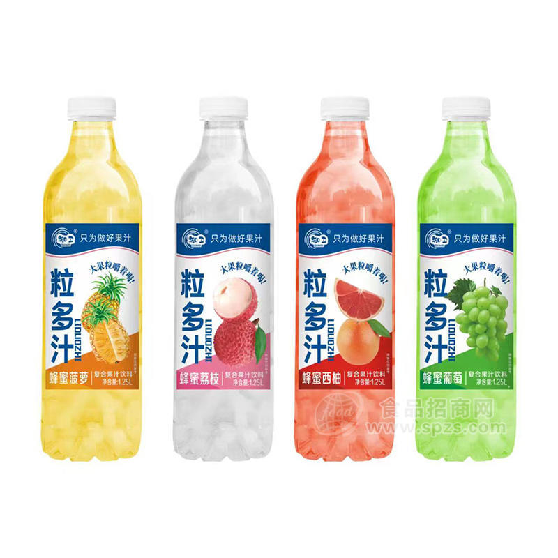 知卫粒多汁复合果汁饮料1.25L 