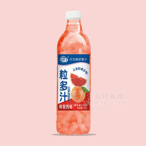 知卫粒多汁蜂蜜西柚复合果汁饮料1.25L