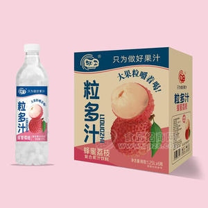 知衛(wèi)粒多汁蜂蜜荔枝復(fù)合果汁飲料1.25LX6瓶