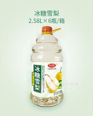 沃尔旺果汁饮料冰糖雪梨2.58L×6瓶