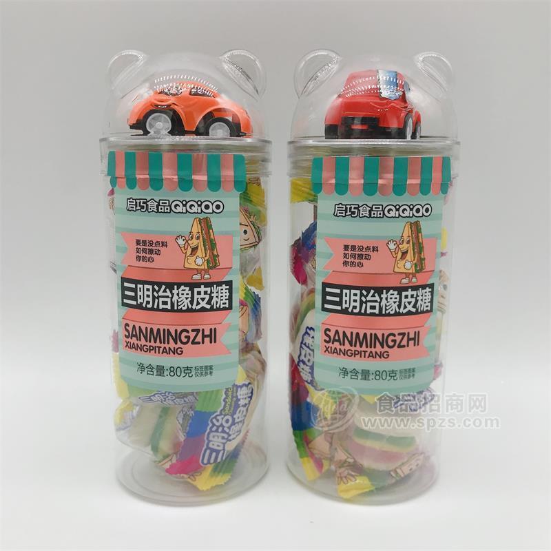 启巧食品三明治橡皮糖80g