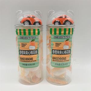 启巧食品夹心棉花糖香橙味60g