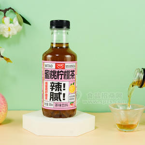 簡樂派蜜桃檸檬茶茶味飲料瓶裝招商500ml