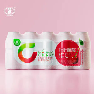 旺仔针叶樱桃粉发酵果汁饮品100mlx5瓶