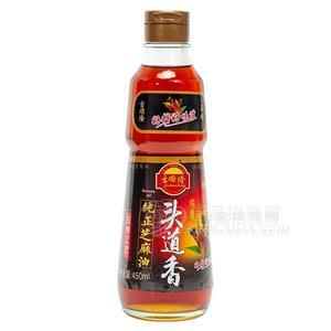 吉順隆頭道香純正芝麻油450ml