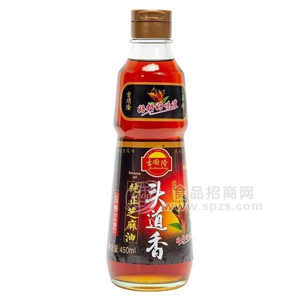 吉順隆頭道香純正芝麻油450ml