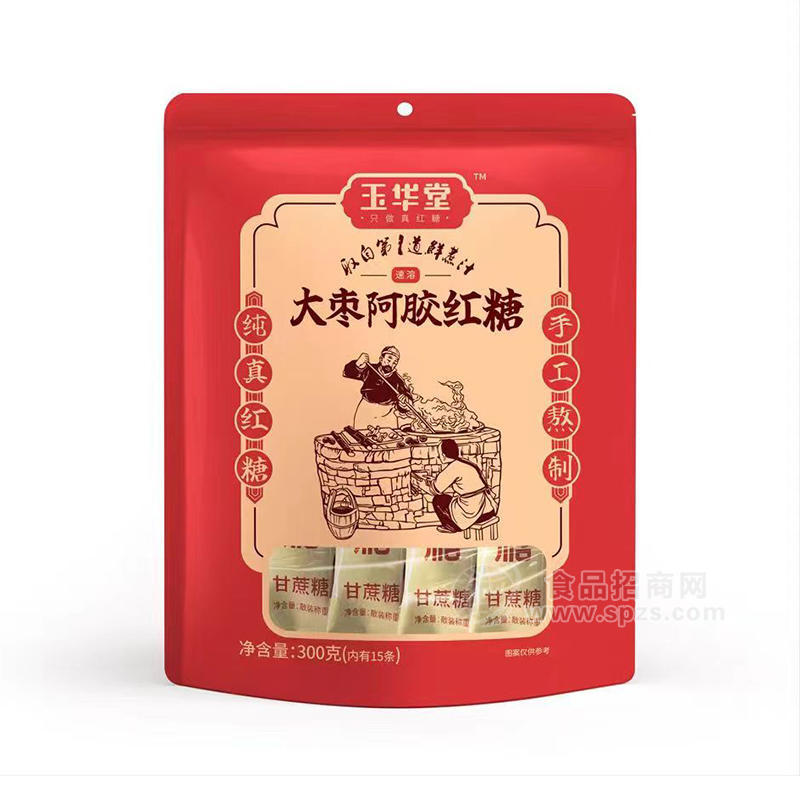 玉华堂大枣阿胶红糖袋装招商300克 