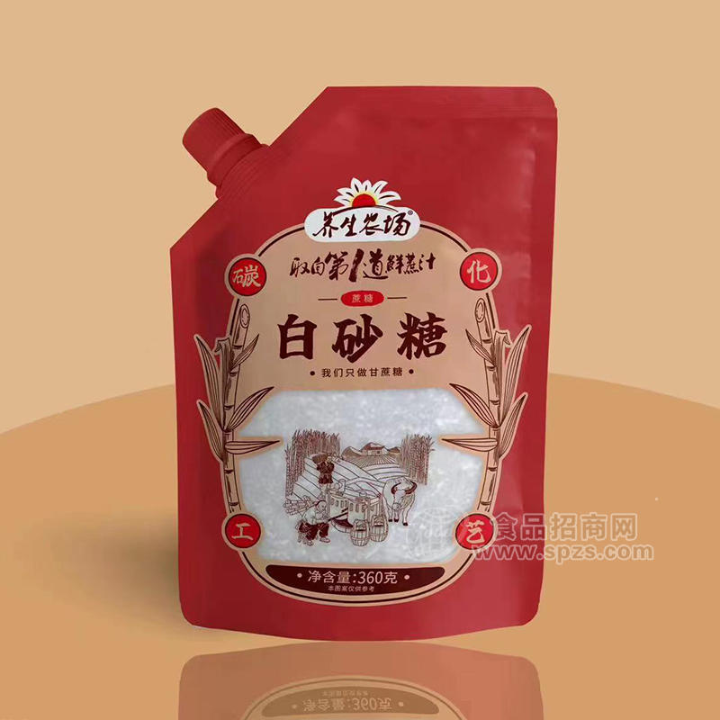 玉華堂養(yǎng)生農(nóng)場白砂糖袋裝招商360克