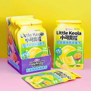 小可奥拉乳酸菌味百香果味蒟蒻果冻盒装招商1360克×20包