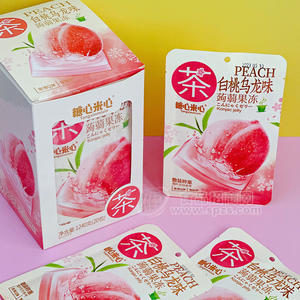 糖心米心白桃烏龍味蒟蒻果凍盒裝招商1240克×20包
