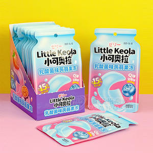 小可奥拉蓝莓味蒟蒻果冻盒装招商1360克×20包