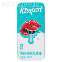 kissport无糖薄荷糖海盐西瓜薄荷味压片糖果23g