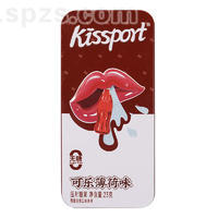 kissport无糖可乐薄荷味压片糖果23g