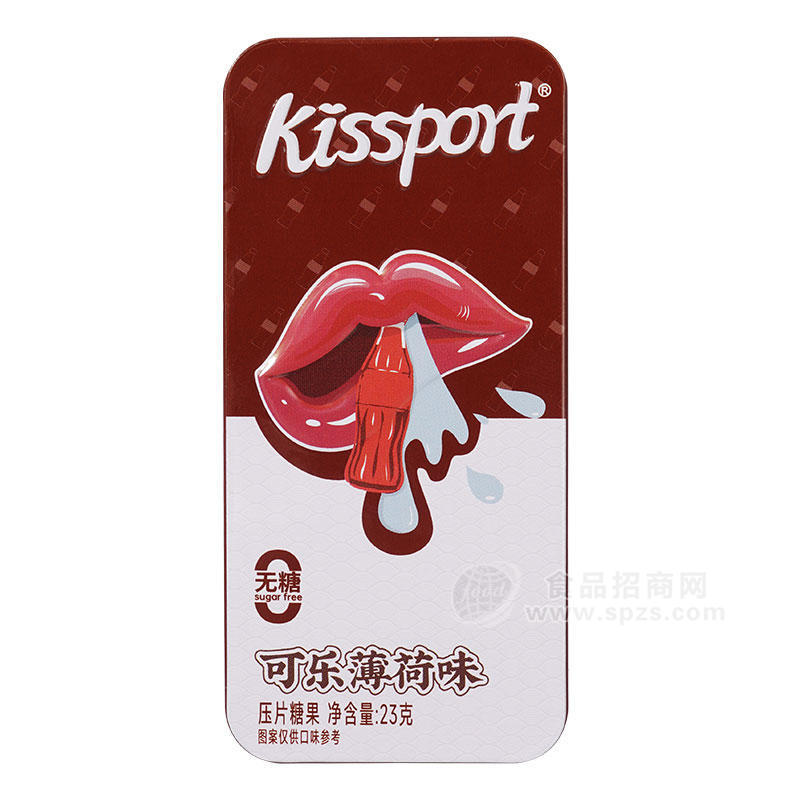 kissport無糖可樂薄荷味壓片糖果23g