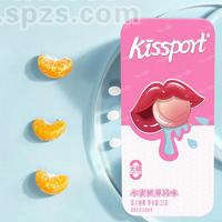 kissport无糖薄荷糖水蜜桃薄荷味压片糖果23g