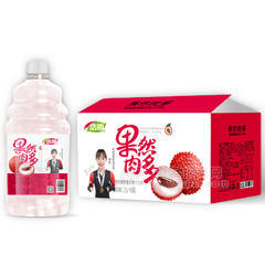 浩明果然肉多荔枝椰果复合果汁饮料1.5Lx8瓶